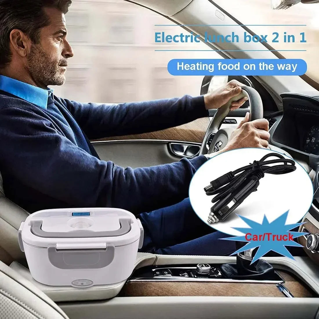 2-In-1 Electric Heating Lunch Box 2-In-1 Electric Heating Lunch Box